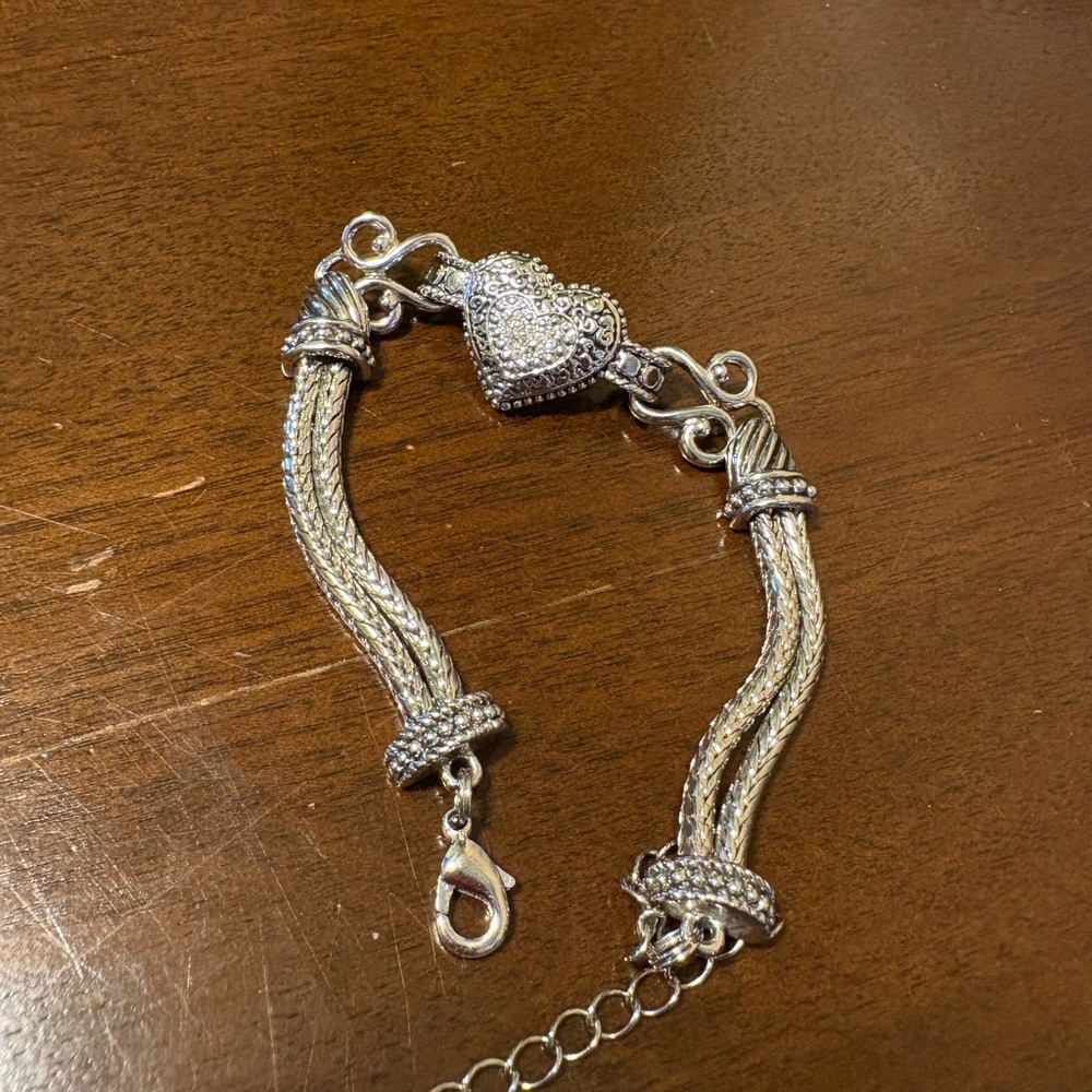 Ornate Lia Sophia “Love Dust” Silver Bracelet - Picture 5 of 5